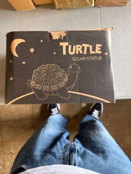 Nacome Solar Garden Outdoor Statues Turtle with Succulent 7 LED Lights ...