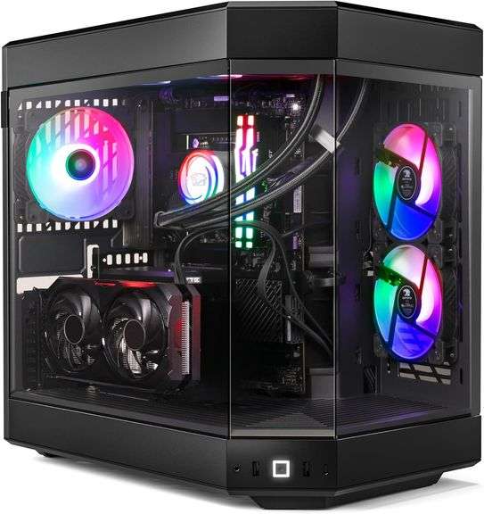 iBUYPOWER - Y60 Gaming Desktop PC - Intel Core i9 13900KF- NVIDIA GeForce RTX 4070 12GB- 32GB DDR5 RGB RAM - 1TB NVMe - Black