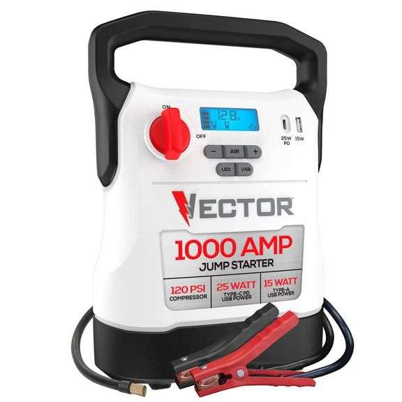 1000 Amp Jump Starter, Compressor, USB Power