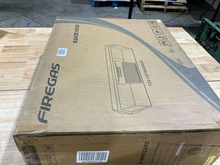 FIREGAS Black Range Hood 24 inch, 300CFM Ducted/Ductless Convertible Under Cabinet Kitchen Hood in Black Painted Stainless Steel with 2 watt LED Light