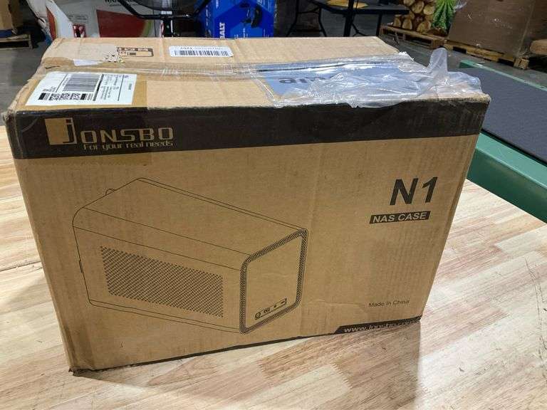 JONSBO N1 Mini-ITX NAS Chassis, ITX Computer Case, 5+1 Disk Bays NAS Mini Aluminum with Steel Plate Case, Built-in 14cm Fan, Only SFX Power Bite, Supp