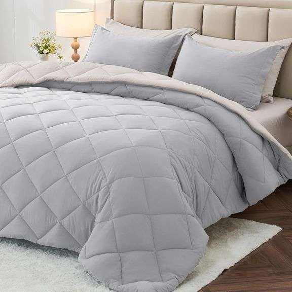 MUXHOMO 5 Pieces Twin XL Comforter Set, Reversible Bed in a Bag