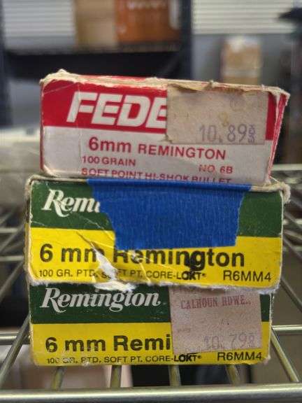 Approx 47 rds of 6mm Remington