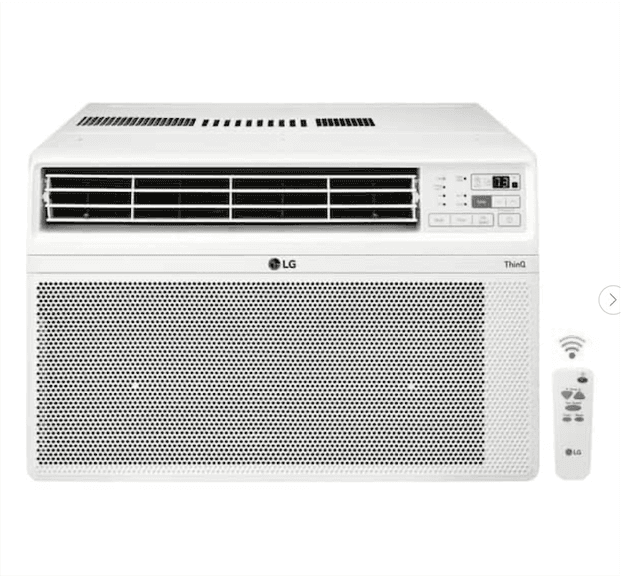 12,000 BTU 115V Window Air Conditioner Cools 550 sq. Ft. With Wi-Fi, Remote, Dehumidifier and in White