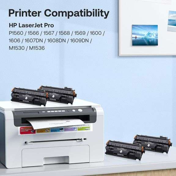78A Toner Cartridge Compatible Replacement for HP 78A CE278A to use with HP Laser Jet Pro P1606dn P1560 P1606 P1566 P1568 P1569 P1600 (Black,4 Pack)