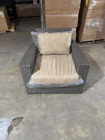 Grey Wicker Chair