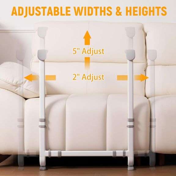 Bogural Couch Stand Assist with Handrails, Width and Height Adjustable Stand Assist Aid for Elderly, Up to 400 LBS, Sofa and Chair Lift Assist Devices