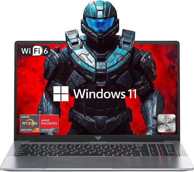 KAIGERR 2025 AMD Laptop, Laptop Computer with AMD Ryzen 7 5700U (8C/16T, Up to 4.3GHz), 16GB RAM 512GB NVMe SSD, 16.1inch Windows 11 Laptop, Radeon RX