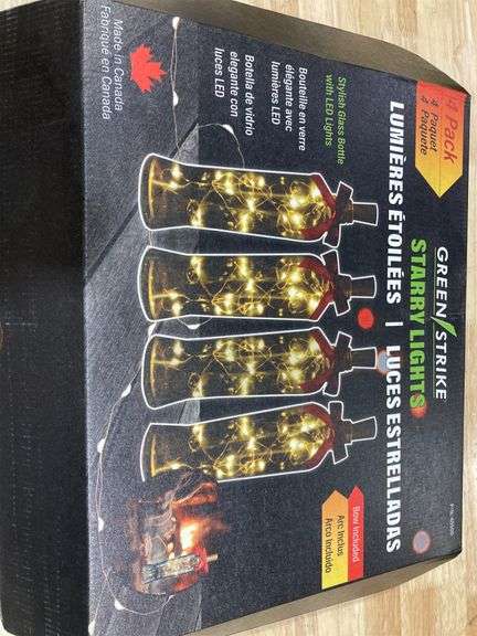 4 pack Starry lights stylish bottle with led lights