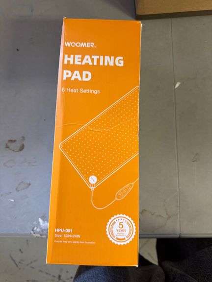 WOOMER Electric Heating Pad for Back Pain & Cramps Relief, 12"x24" Extra Large, Heat Pad with Multi-Color Option, Moist Heat Therapy Feature, Auto Shu