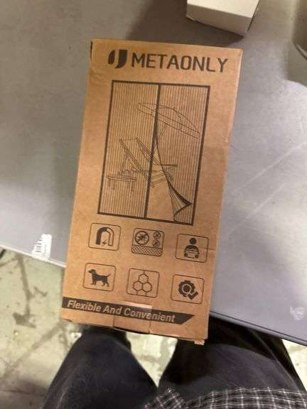 METAONLY Magnetic Screen Door - Black, Heavy Duty, Unique - Keeps Bugs Out, Fits Door Size 36" x 96"