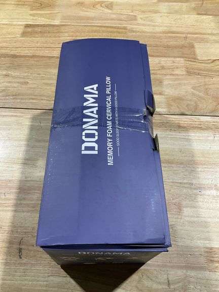 DONAMA Cervical Pillow,Contour Memory Foam Pillow for Sleeping,Ergonomic Neck Support Pillow for Side,Back and Stomach Sleepers with Comfortable and B