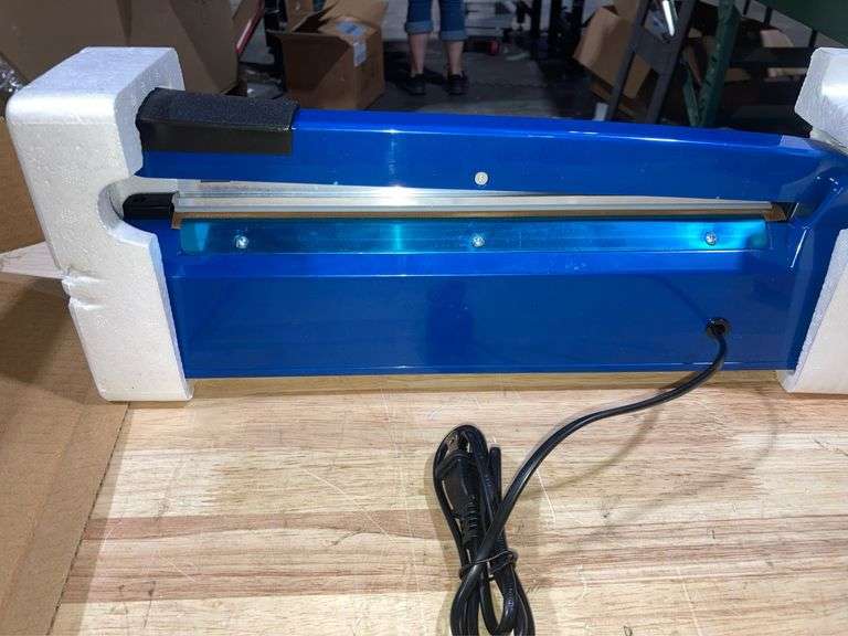 Impulse Heat Sealer Manual Bags Sealer Heat Sealing Machine 12 Inch Impulse Sealer Machine for Plastic Bags PE PP Bags with Extra Replace Element Grip