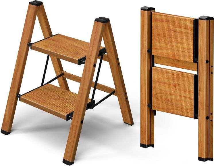 Taranta 2 Step Ladder,Aluminum Lightweight Folding 2 Step Stool with Anti-Slip Wide Pedal, 330lbs Capacity Step Ladder for Household,Kitchen,Office -