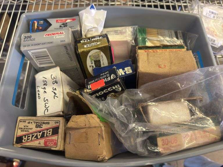 Bin of Misc Ammo - Boxes are not full