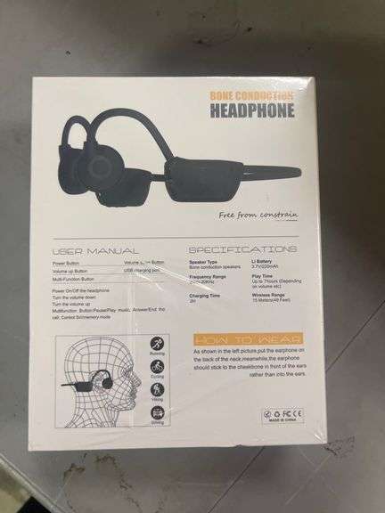 Bone Conduction Headphones Bluetooth 5.3 Open Ear Headphones 30GB MP3 11Hrs Wireless Sports Earphones IPX6 Waterproof Sweatproof Headset Outer Ear Hea