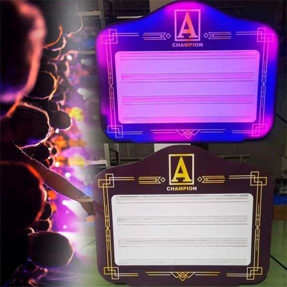 LED Letter Bottle Presenter, VIP Bottle Service Sign Color Display Lights with 4 Sets Letters & 1 Numbers Kit, Hand Holding Light Box Sign for Party,