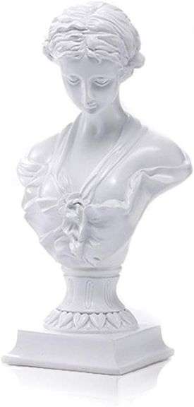 Lependor Bust Statue Sculpture, 12 Inch, Bonded Marble Polyresin (Venus de Milo - White)