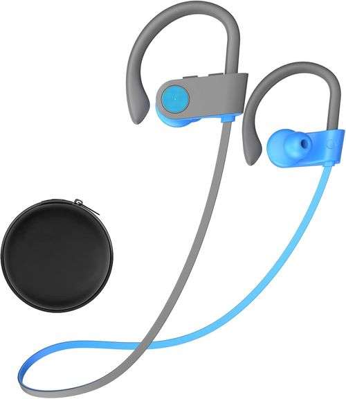 Stiive Bluetooth Headphones, 5.3 Wireless Sports Earbuds IPX7 Waterproof with Mic, Stereo Sweatproof in-Ear Earphones, Noise Cancelling Headsets for G