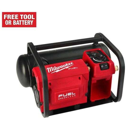 M18 FUEL 18-Volt Lithium-Ion Brushless Cordless 2 Gal. Electric Compact Quiet Compressor (Tool-Only)