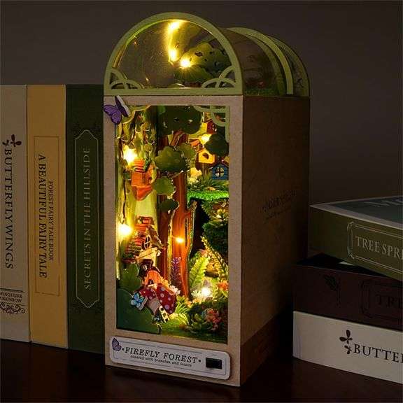 DIY Miniature Dollhouse Room Kit for Teens and Adults-Firefly Forest
