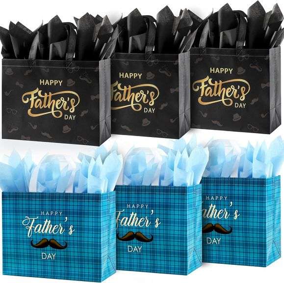 YANGTE 6P black father's day gift bag