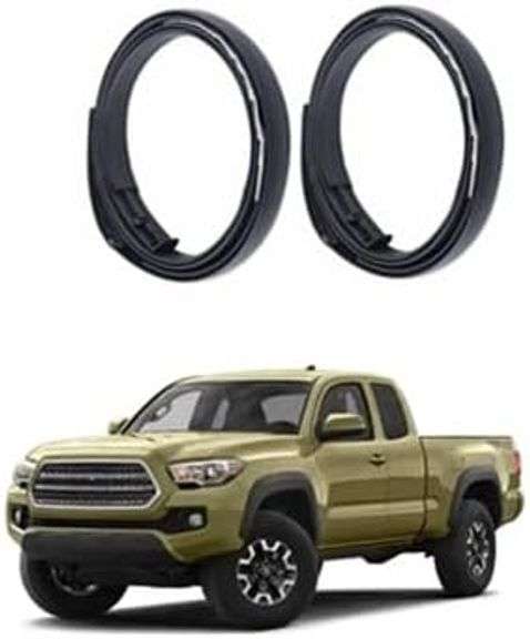 SHOWSEN 75551-04063 75561-02020 2pcs Roof Drip Molding Compatible with 2005-2015 Toyota Tacoma Double CAB
