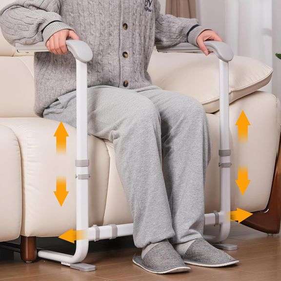 Bogural Couch Stand Assist with Handrails, Width and Height Adjustable Stand Assist Aid for Elderly, Up to 400 LBS, Sofa and Chair Lift Assist Devices