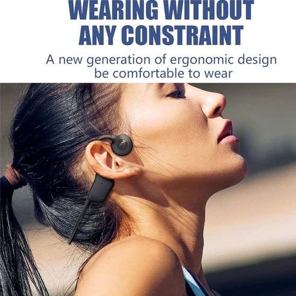 Bone Conduction Headphones Bluetooth 5.3 Open Ear Headphones 30GB MP3 11Hrs Wireless Sports Earphones IPX6 Waterproof Sweatproof Headset Outer Ear Hea