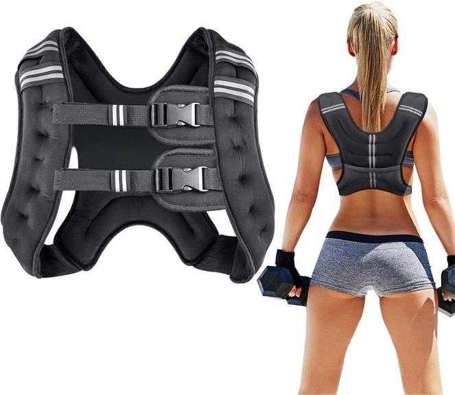 Prodigen Running Weight Vest for Men Women Kids 8 12 16 20 Lbs Weights Included, Body Weight Vests for Training Workout, Jogging, Cardio, Walking, Eli