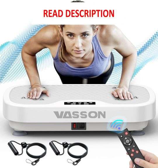 VASSON Vibration Plate Exercise Machine, Power Vibrating Shake Platform for Lymphatic Drainage, Whole Body Vibrate Waver Fitness, Full Body Shaking Bo