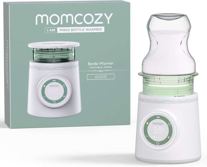 Momcozy Travel-Friendly Portable Bottle Warmer with Rapid Heating & Leak-Proof Design, Safe for Multiple Brands Including Dr. Brown's, Philips Avent,
