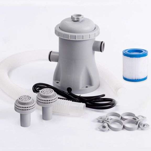Cartridge Filter Pump for Ground Pools Pools, 330 GPH Pump Rate Pool Filter, Improved Circulation and Filtration, Easy Installation, Improved Water Cl