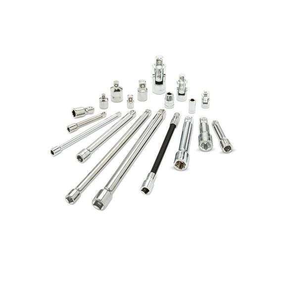 1/4 in., 3/8 in., 1/2 in. Drive Accessory Set (19-Piece)