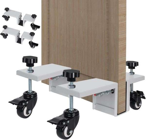 Sancunhui 2PCS Door Installation Tool Kit,Heavy Duty Door Lifter Dolly for 4/5" to 1-3/4" Pre-Hung, Slab, Front Doors,Steel Door Dolly Installation To