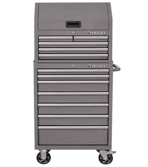 Tool Storage 27 in. W Standard Duty Gray Tool Chest Combo