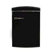 3.2 cu. Ft. 110V Frost Free Retro Mini Refrigerator Convertible Freezer in Black