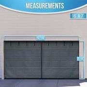 16 ft. X 7 ft. Two Car Roll-Up Garage Door Screen with Magnetic Closure