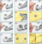 GTAAOY 800PCS Metal Snaps Buttons with Fastener Pliers Press Tool Kit Perfect for DIY Crafts Clothes Hats and Sewing, Snap Button Fasteners Kit for Cl