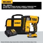 ATOMIC 20V MAX Lithium Ion Cordless 23 Gauge Pin Nailer Kit with 2.0Ah Battery and Charger