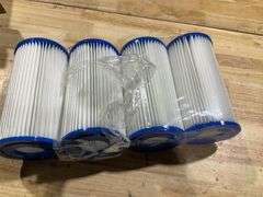 U.S. Pool Supply 4 Pack of Universal Replacement Filter Cartridges, Type A or C - Compatible with Above Ground Swimming Pool Pumps Using Type A or C F