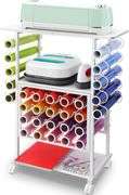 30 Vinyl Roll Holders for Cricut Cart, Cricut Organization and Storage Compatible with Cricut Maker Machine, Crafting Table Organization Workstation f