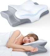 Ultra Pain Relief Cooling Pillow for Neck Support, Adjustable Cervical Pillow Cozy Sleeping, Odorless Ergonomic Contour Memory Foam Pillows, Orthopedi