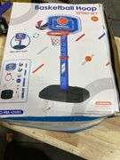 Pool Basketball Hoop Poolside with Backboard, Floating Pool Toys with 4 Basketballs/4 Water Balloons/Pump, Swimming Pool Games for Kids & Adults Indoo