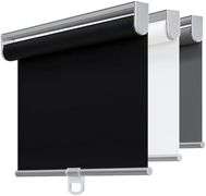 TOVALOR Cordless 100% Blackout Roller Shades for Windows,Pull Down Shades with Spring System,Thermal Insulated Fabric Room Darkening Window Door Blind