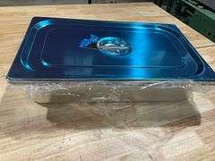 4 Pack Hotel Pan with Lid 3.7" Deep Steam Table Pan 20.8" L x 13" W Commercial Stainless Steel Pan