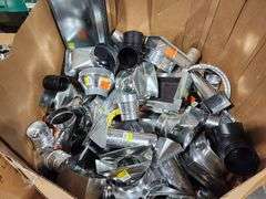 Pallet of Galvanized Steel piping and accessories