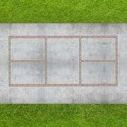 Reusable Pickleball Court Marking Kit Easy to Install Professional Size Adjustable Pickleball Court Line Cardboard Stencil for Asphalt Concrete Drivew