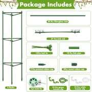 Tomato Cages for Garden,3 Pack Tomato Cages Trellis, Tomato Cages Heavy Duty Tomato Stake Support, Plant Cage Garden Cage for Pots Vegetables Plants 4