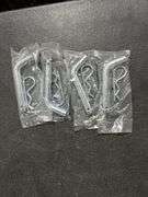 (4) Standard 1/2 in. Steel Bent Hitch Pin with Clip - Fits 1-1/4 in. X 1-1/4 in. Hitch Receivers